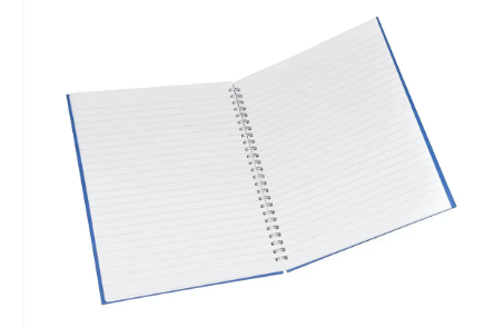 FIS 5-Piece Spiral Manuscript Notebook Set, 8mm Single Ruled With Spiral, 9 x 7 Inch Size, (5x96 Sheets) - FSMN9X72QSB