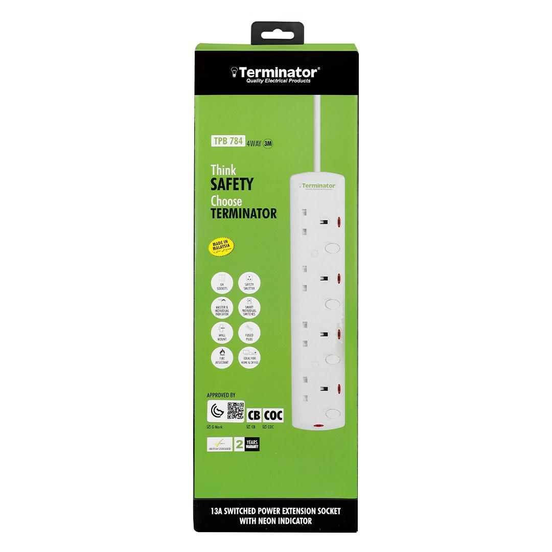 3 Way UK Power Extension Socket
