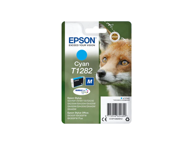 Epson Singlepack Cyan T1282 DURABrite Ultra Ink Cartridge