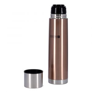 Royalford Vacuum Water Bottle - Stainless Steel - Brown - 1 L