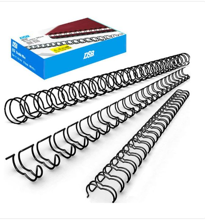 DSB BINDING WIRE 6.4MM BLACK, BLUE, WHITE 3:1 100PCS