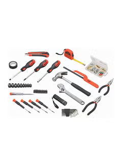 126-Piece Hand Tool kit In Kitbox Compact, Versatile And Effective For Home DIY And Office Use BMT126C Orange/Black