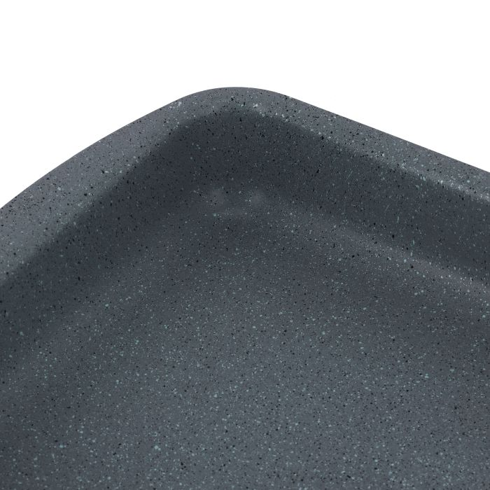 Rectangular Baking Pan, 40cm Baking Tray, RF9927 | Granite Coated Aluminium | Baking Crisper Tray For Cakes, Mousse, Grilled Fish Chicken, Pizza, Brownie, Etc