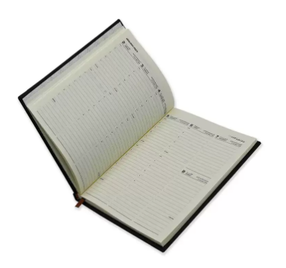 FIS Diary 2023 (Arabic/English) 1-Week at a glance A5, 1-Side Padded, Brown - FSDI78AEP23DBR