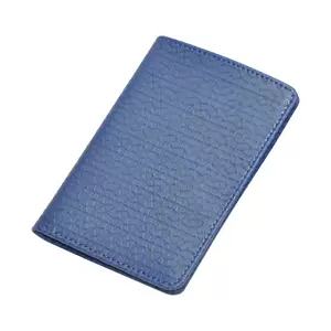 FIS Blue Polyurethane For Unisex - Passport Wallet - FSGNBLD4