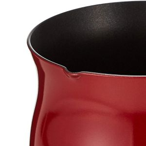 Prestige 13cm Classique Open Coffee Pot - Aluminium - Red