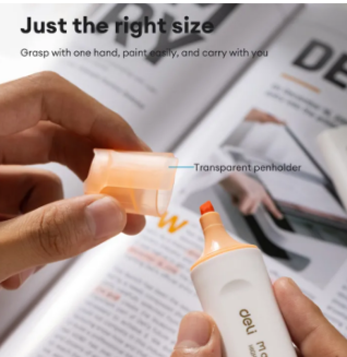 Deli Macaron Highlighter 1-5mm Chisel Tip ES621S