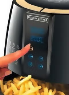 Aerofry Digital Air Fryer ,4 L 1500 W, AF400 ,Black/Gold