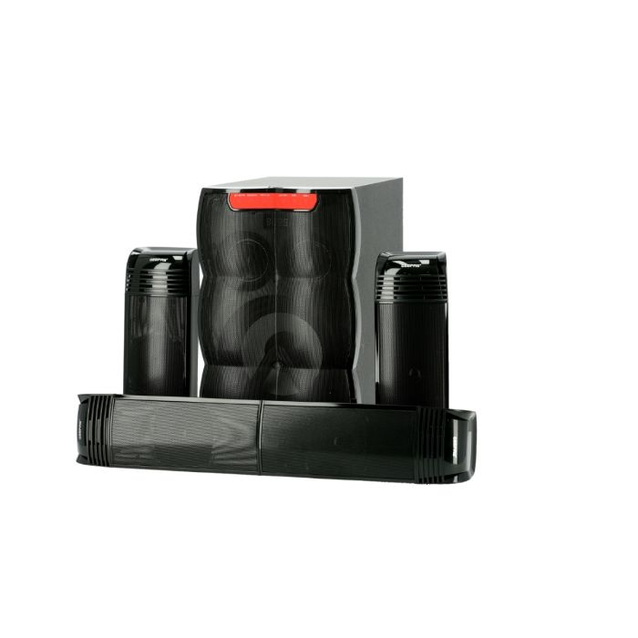 Geepas 4.1 Immersive Sound, 30000 Watts PMPO, Booming Bass, 3.5mm Audio, USB, Bluetooth & Multiple-Devise, Multiple Devise Inputs (Pc, Ps4, Xbox, Tv, Smartphone, Tablet, Music Player)