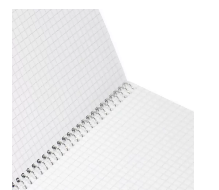 FIS Pack of 10 Spiral Notebook, Size A4 5mm Square Left Side Spiral 70 Sheets - FSNBA4705MS2