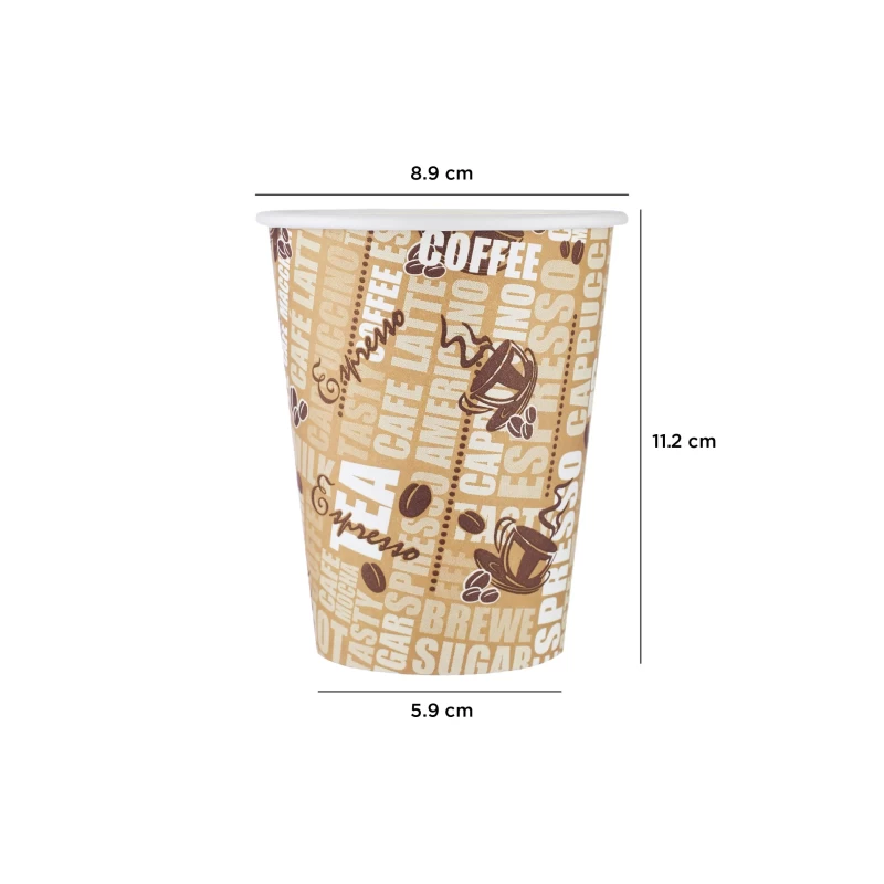 Printed Single Wall Paper Cups ( Pieces 1000 )