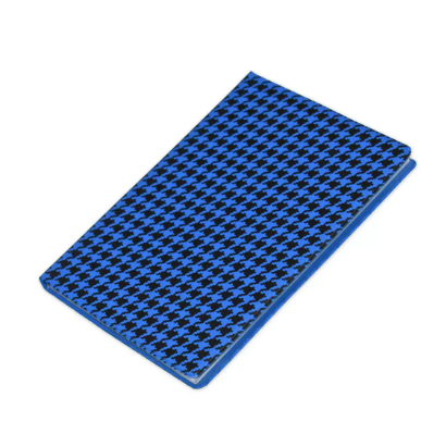 Pack of 5 Pieces PVC Soft Cover A6 Notebook Blue/Black