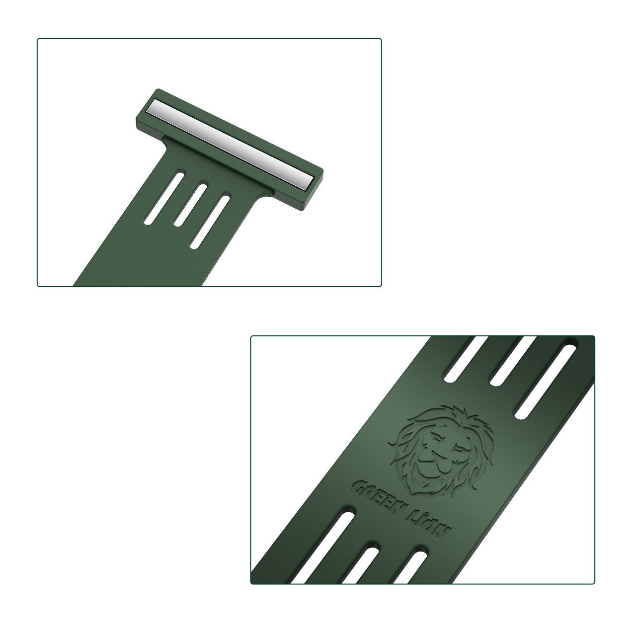 Green Lion Grip Pro Silicone Strong Magnetic Wrist Band - Black