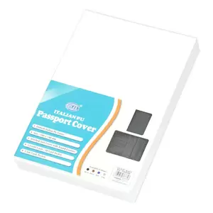 FIS Black Polyurethane For Unisex - Passport Wallet - FSGNOBK