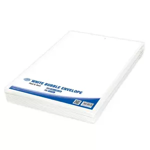 FIS White Bubble Envelopes, Peel and Seal, Pack 12 Pieces, 220X265 mm Size - FSAEW220265
