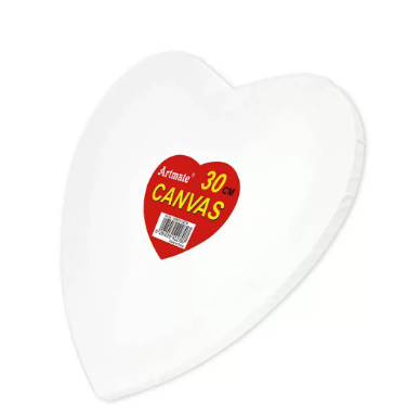 Artmate Stretched Canvases Heart, 30cm Size - JIGNCH-30CM