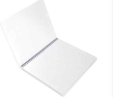 FIS Pack of 5 Spiral Hard Cover Notebook Single Line, 10X8 Inches (25.4 X 20.32 cm) 100 Sheets - FSNBS1081907