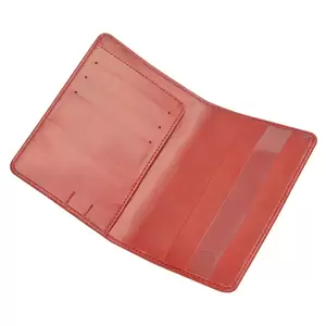 FIS Maroon Polyurethane For Unisex - Passport Wallet - FSGNMRD2