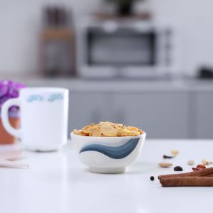 Royalford 35 Inch Melamine Ware Super Rays Round Bowl - Melamine - White - RF8030