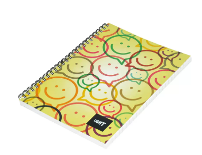 10-Piece Light Spiral Soft Cover Notebook Single Ruled (100 Sheet) A5 Size - LINBA51705S