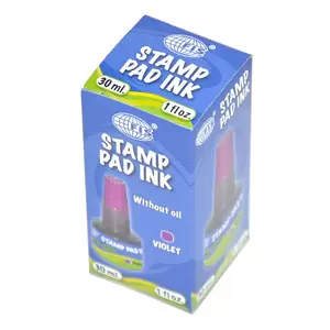 12-Piece FIS Stamp Pad Inks 30 ml, Violet Color - FSIK030VI