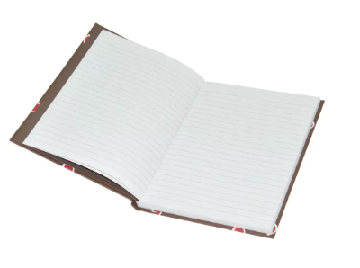 5-Piece Light Hard Cover Notebook, Single Ruled (100 Sheet) A5 Size - LINBA51507