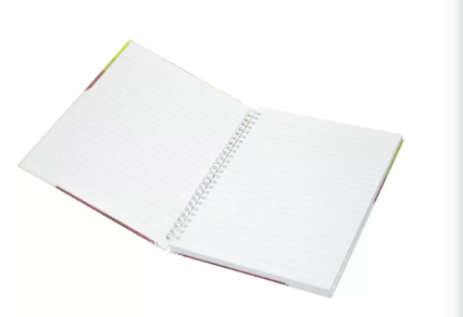Light A4 Spiral Hard Cover Notebook (Pack of 5 Pieces x 100 Sheets) - LINBSA41804