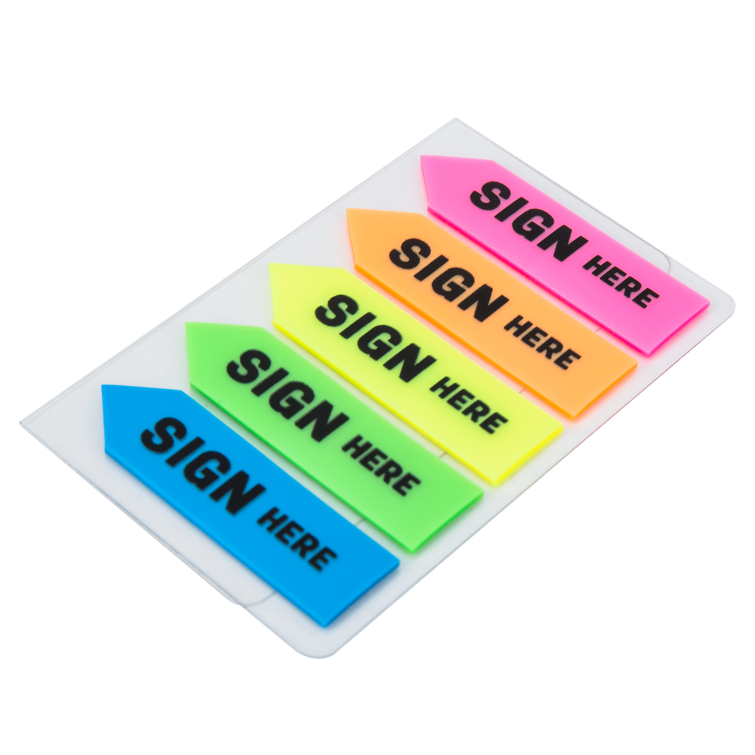 Deli 100-Sheets Sign Here Index Tabs, 44 mm x 12 mm Size, Multicolour