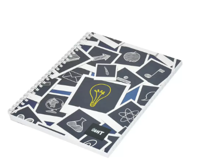 10-Piece Light Spiral Soft Cover Notebook Single Ruled (100 Sheet) A5 Size - LINBA51604S