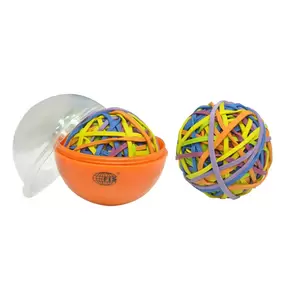 FIS Rubber Bands Ball 89x1.7mm Size, Pack Of 12 Pcs, Assorted Colors, 120 grams - FSRB01A