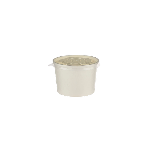 Paper Soup Bowl White