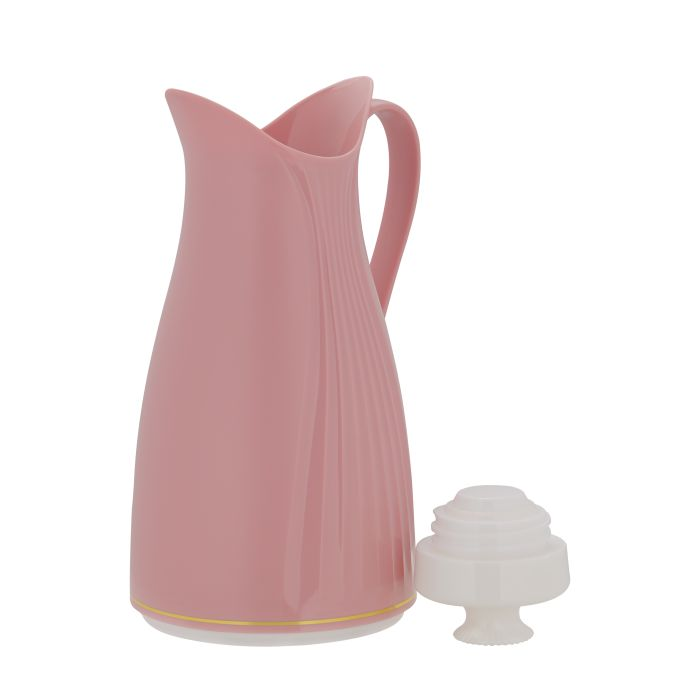 Eliza Vacuum Flask Set, Double Wall Vacuum Thermos, RF10269 | 700ml & 1000ml, 2pcs Of Flask | PP Outer Body, ASBESTOS Free Pink Glass Inner | Portable & Leak-Resistant