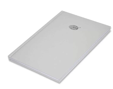 5-Piece FIS Neon Hard Cover Notebook Single Line A5, 100-Sheets, Platinum - FSNBA5N272