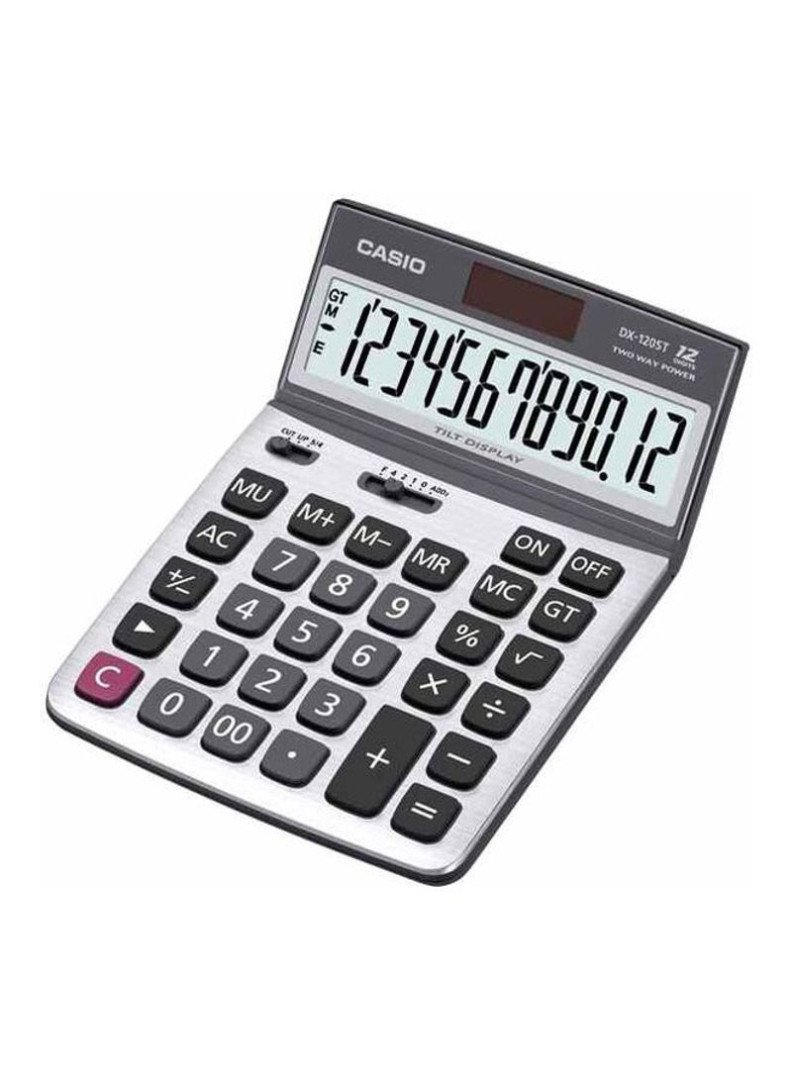 Casio DX-120ST 12 Digits Calculator White/Grey/Pink