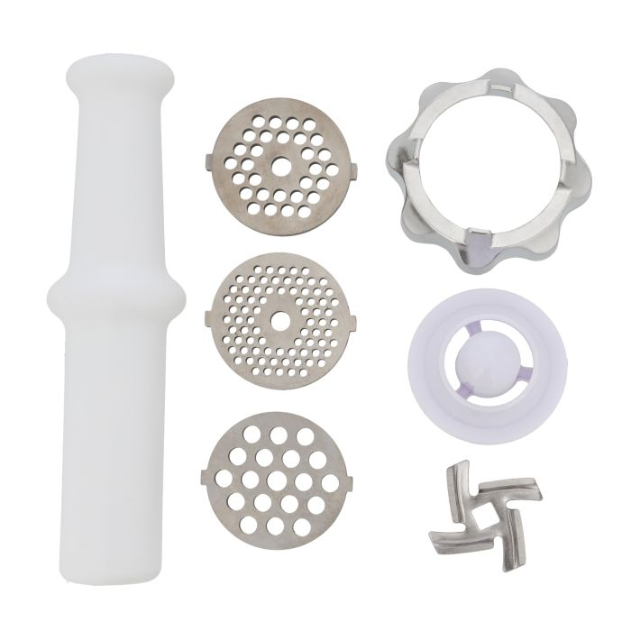 Stainless Steel Meat Grinder, Alloy Steel Blades, GMG42506 | Electric Meat Mincer With Reverse Function | 3 Metal Cutting Plates, Accessories, Metal Gears | Ideal For Meat Processing