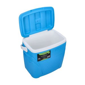 Royalford Insulated Ice Cooler Box - Plastic - Blue - 28 Liter