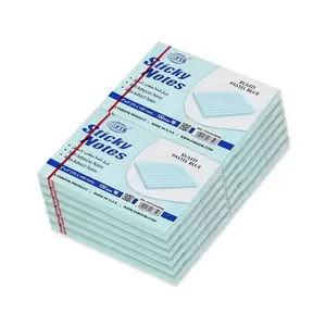 FIS Sticky Note Pad, 3X4 inches, Pack of 12, Ruled Pastel Blue -FSPO3X4RPBL