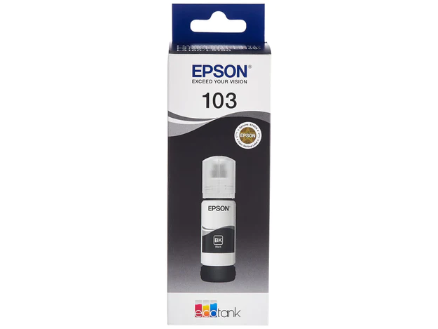 Epson 103 EcoTank Ink Bottle - 65ml, Black