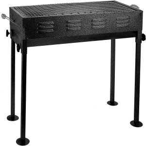 Royalford Barbeque Stand With Grill Durable Iron Construction - Iron - Black - RF10363