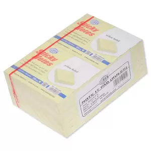 FIS Sticky Note, Colour Yellow with Ruling, Size 3 x 4 Inch, 100 Sheets, Quantity per Pack 12 - FSPO34RN