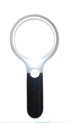 FIS Handheld Magnifier Glass with 4 LED Lights -EYMGMP70108