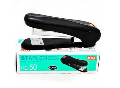Max HD-50 Stapler 30-Sheets Capacity - Black