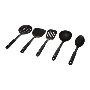 Prestige PR8038 5 Pieces Kitchen Tools - Nylon - Black