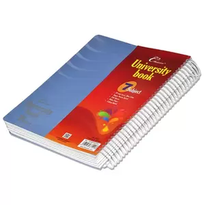 240-Sheet FIS 7-Subjects A4 Classico University Book PP Cover, Blue - FSUB7SSPP05gra