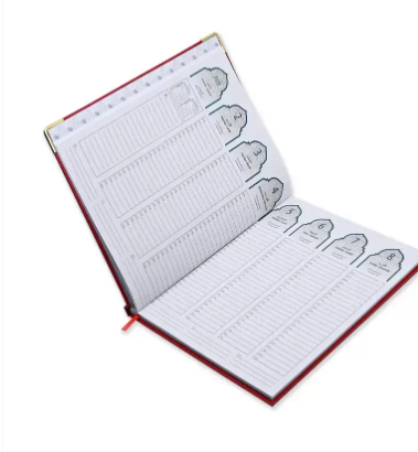 FIS 2023 Executive Diary (Arabic/English/French) Vinyl 1-Side Padded Gold Corner Red - FSDI89AEFVG23RE