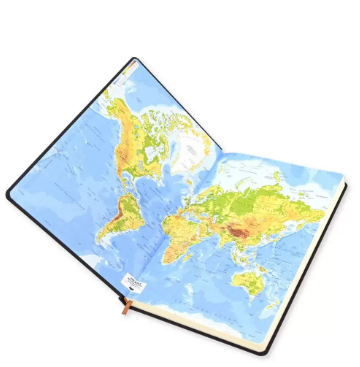 FIS A4 Diary 2024 (Arabic/English) Dark Brown - FSDI45AE24DBR