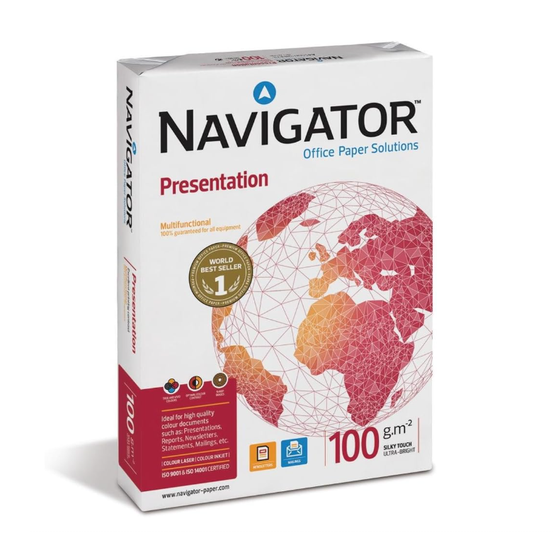 Navigator Presentation Paper 100gsm 500 Sheets Ream A4 White