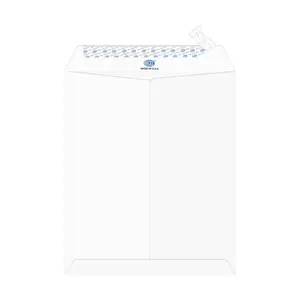 FIS Pack of 50 Executive Laid Paper Envelopes, 100 GSM, Peel&Seal, Size 12 X 10 Inch, Color Moon Beam White
