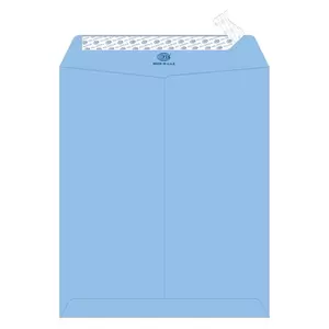 FIS Executive Laid Paper Envelopes Peel & Seal, Pack of 25 Pcs. Blue Color, 12 x 10 inch Size, 100 GSM - FSEE1034PBLB25