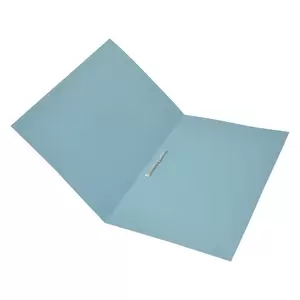 FIS Square Cut Folders With 8 cm Fastener Blue Color, Pack of 50 Pcs, 320 gsm, F/S (210 x 330 mm) Size - FSFF7FBL